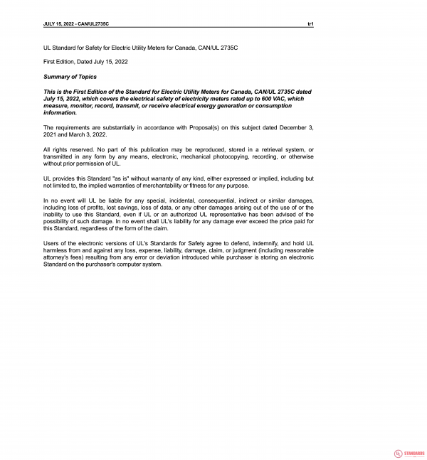 UL 2735C PDF UL 2735C PDF